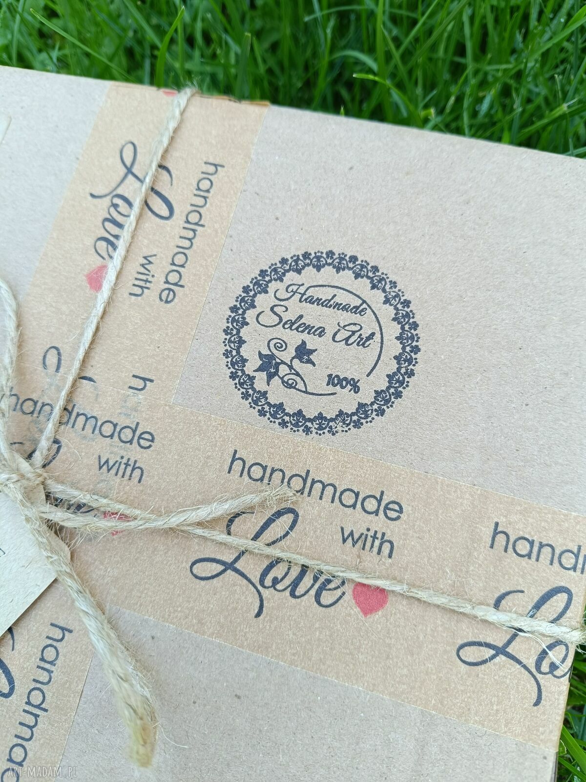 Świąteczne podkładki decoupage ze Świętym Mikołajem - komplet 4 sztuk