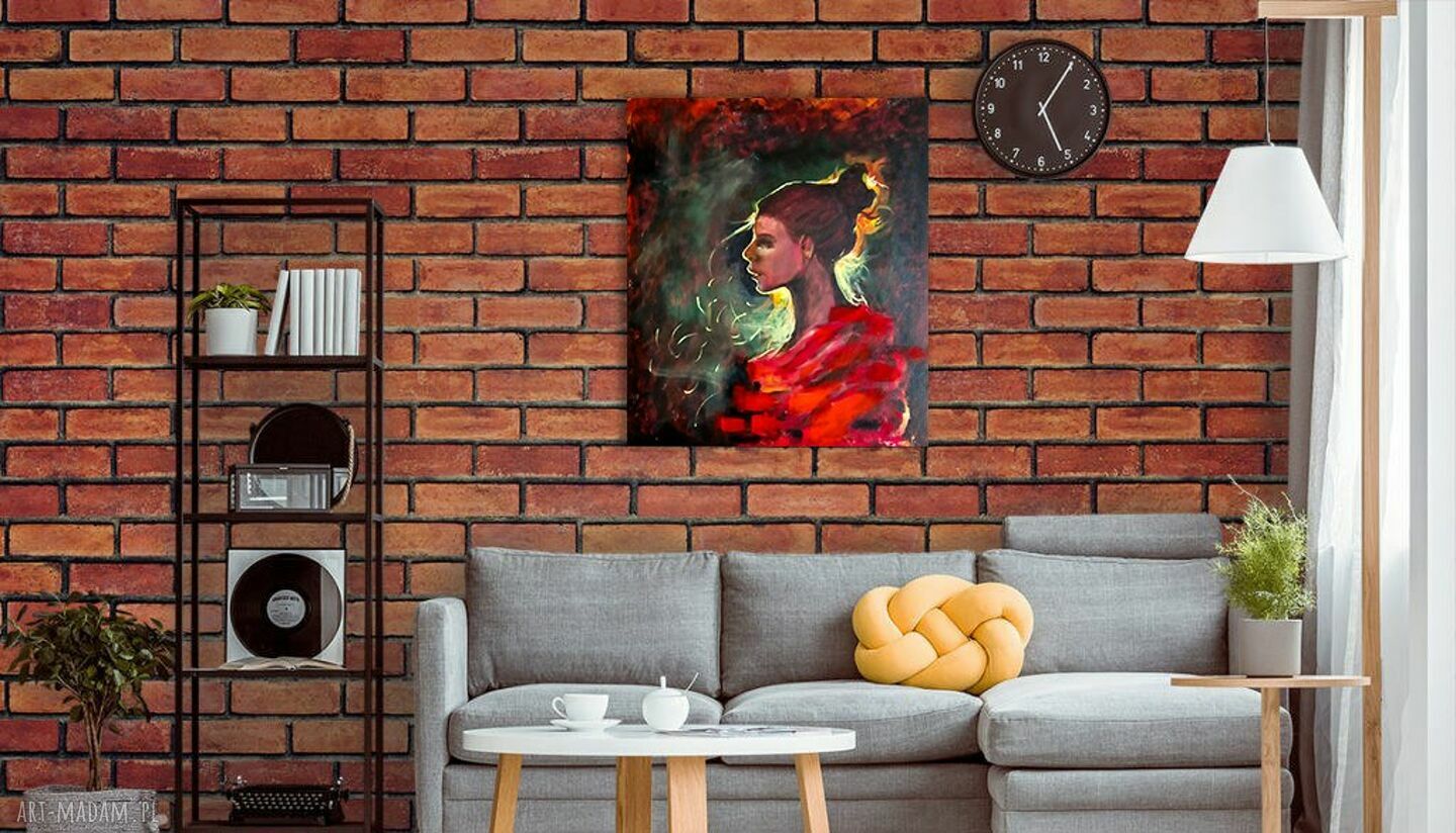 Obraz akrylowy „Światło i ciepło we mnie” 70x60 cm na płótnie