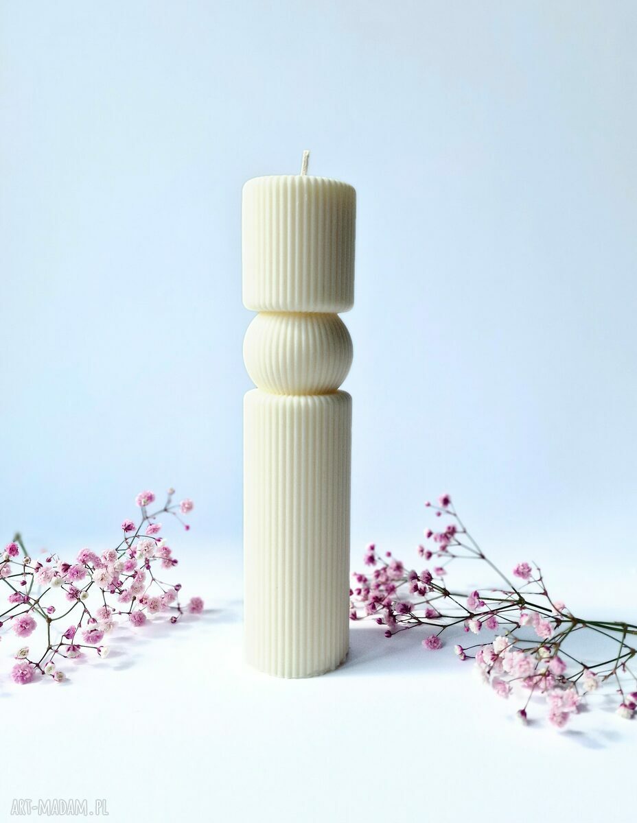 Świeca sojowa Pillar No 1 - naturalna dekoracja do domu