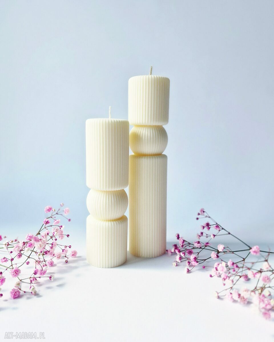 Świeca sojowa Pillar No 1 - naturalna dekoracja do domu