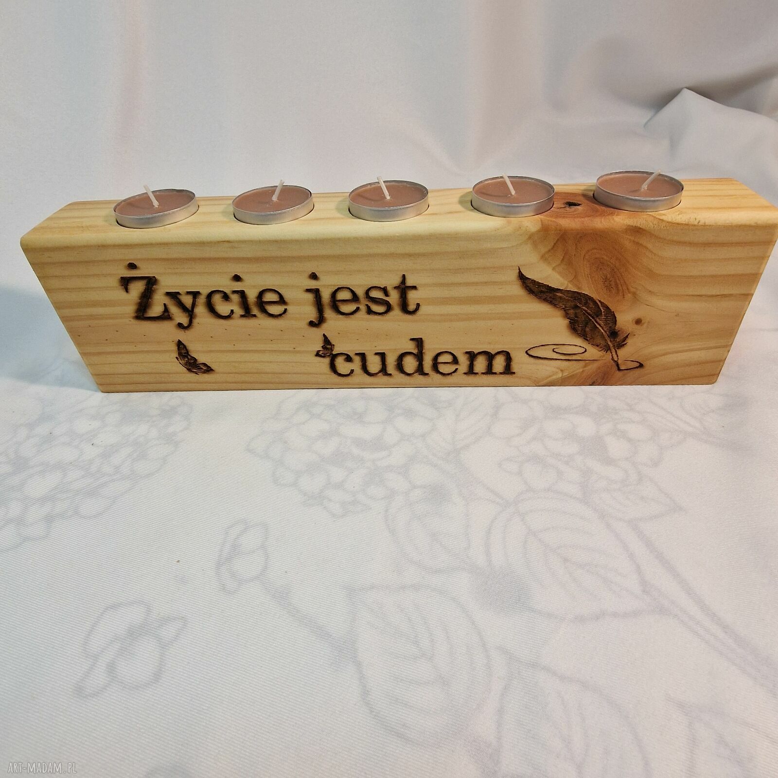 Podgląd projektu świecznika na zamówienie przed realizacją