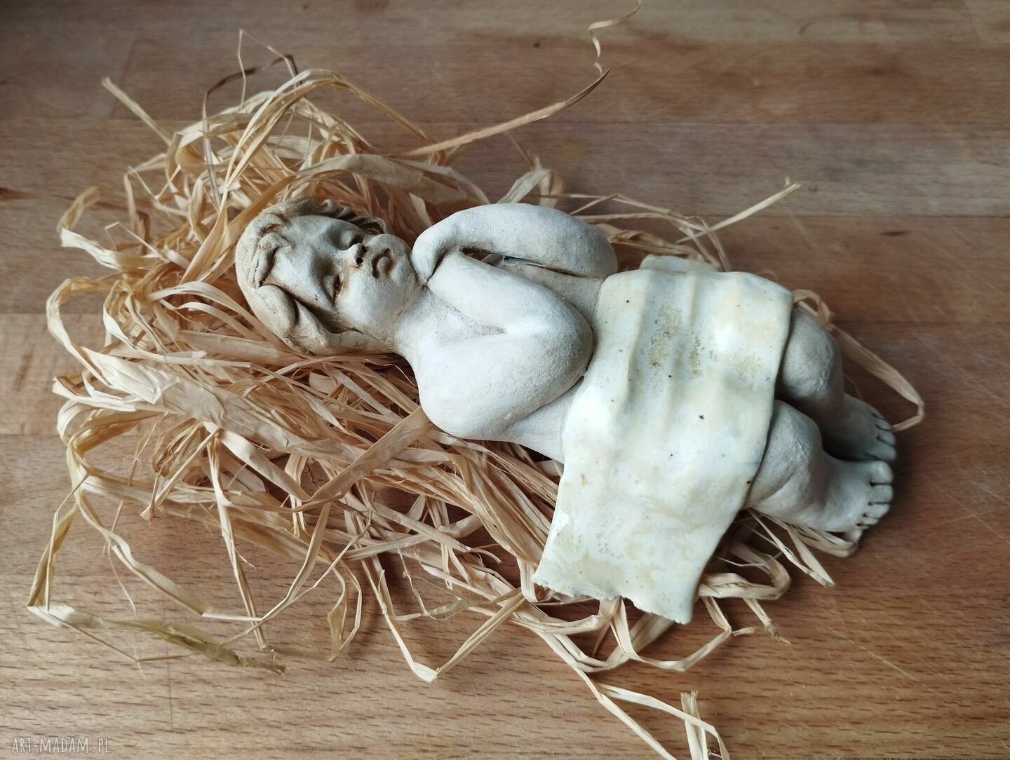 Święta Rodzina z Dzieciątkiem Jezusem do stajenki - ceramika handmade
