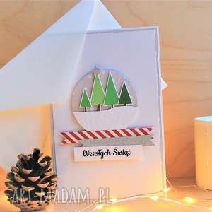 wesołych świąt - czerwone scrapbooking kartki