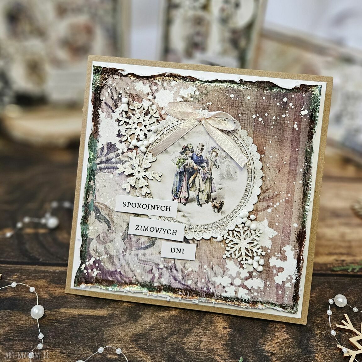 święta upominek: Zestaw kartki świąteczne Ręczne wykonanie