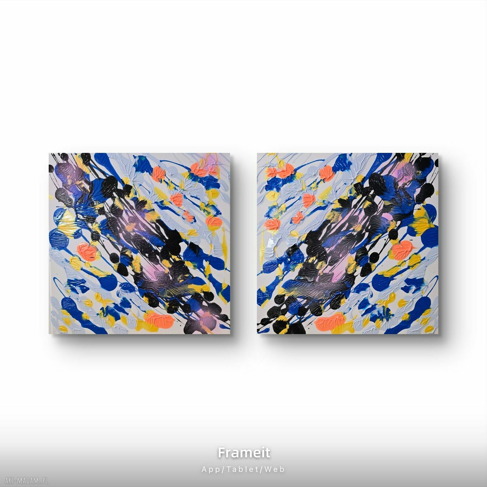 Symetria - nowoczesny obraz krajobrazowy na płótnie 50x50 cm