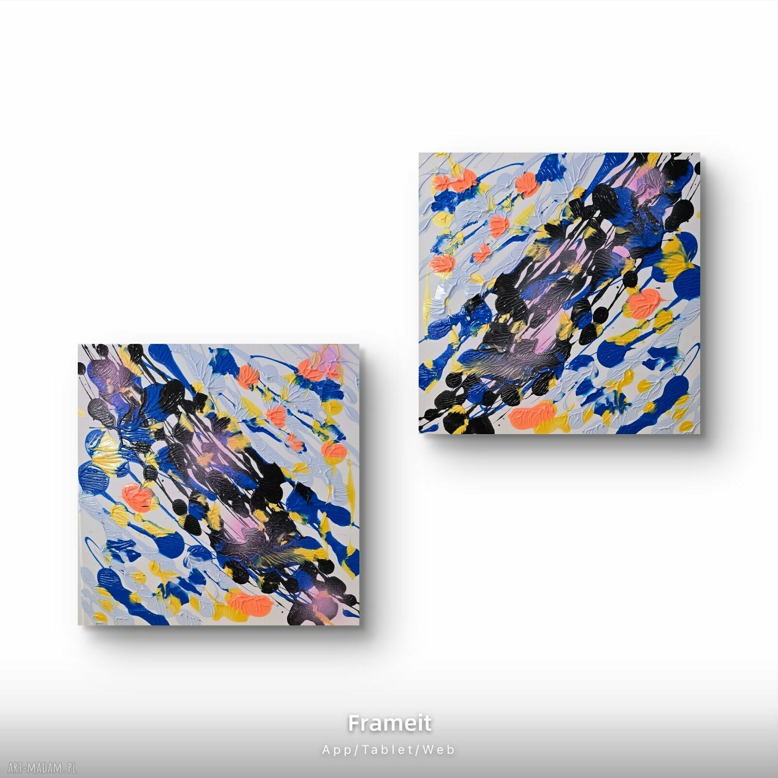 Symetria - nowoczesny obraz krajobrazowy na płótnie 50x50 cm