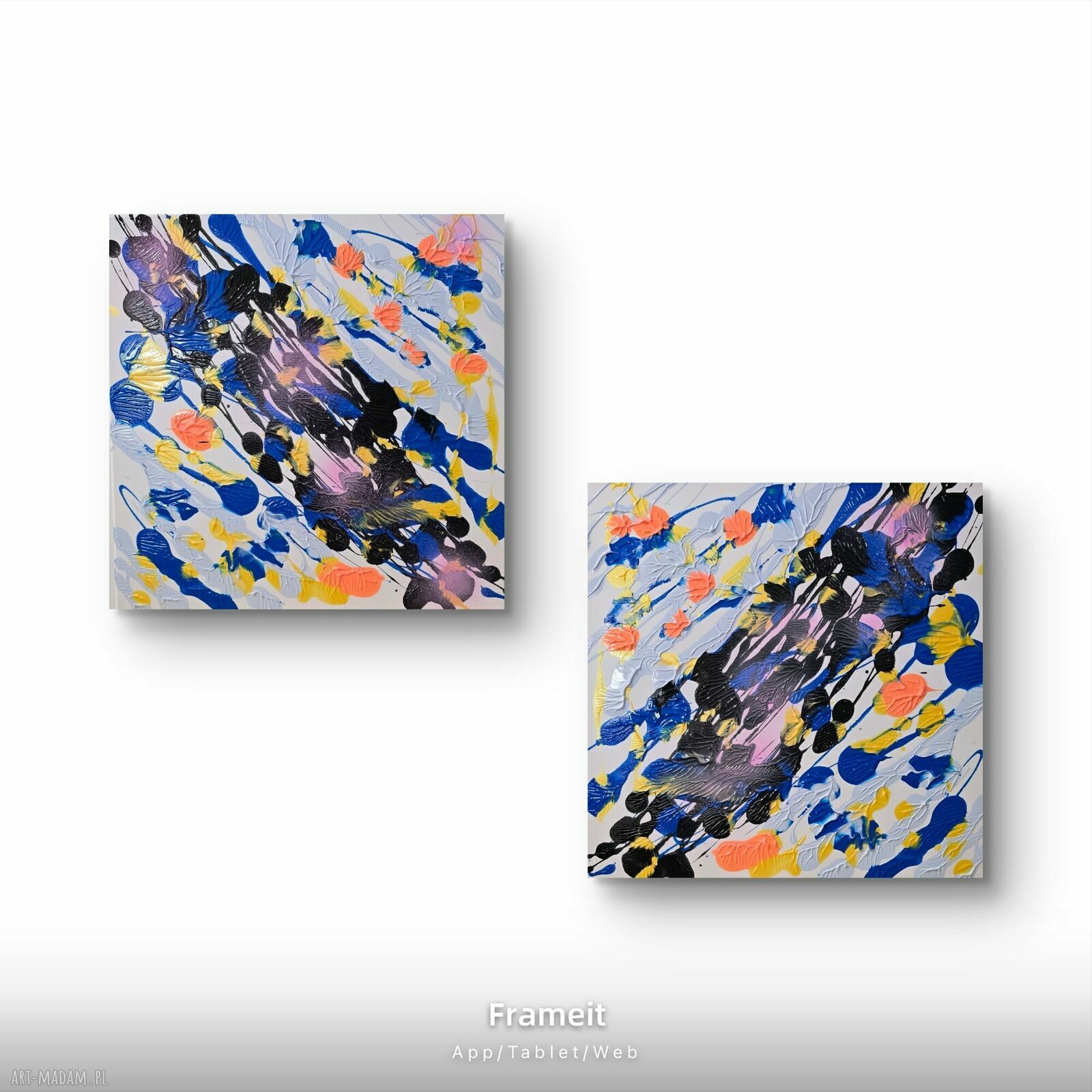 Symetria - nowoczesny obraz krajobrazowy na płótnie 50x50 cm