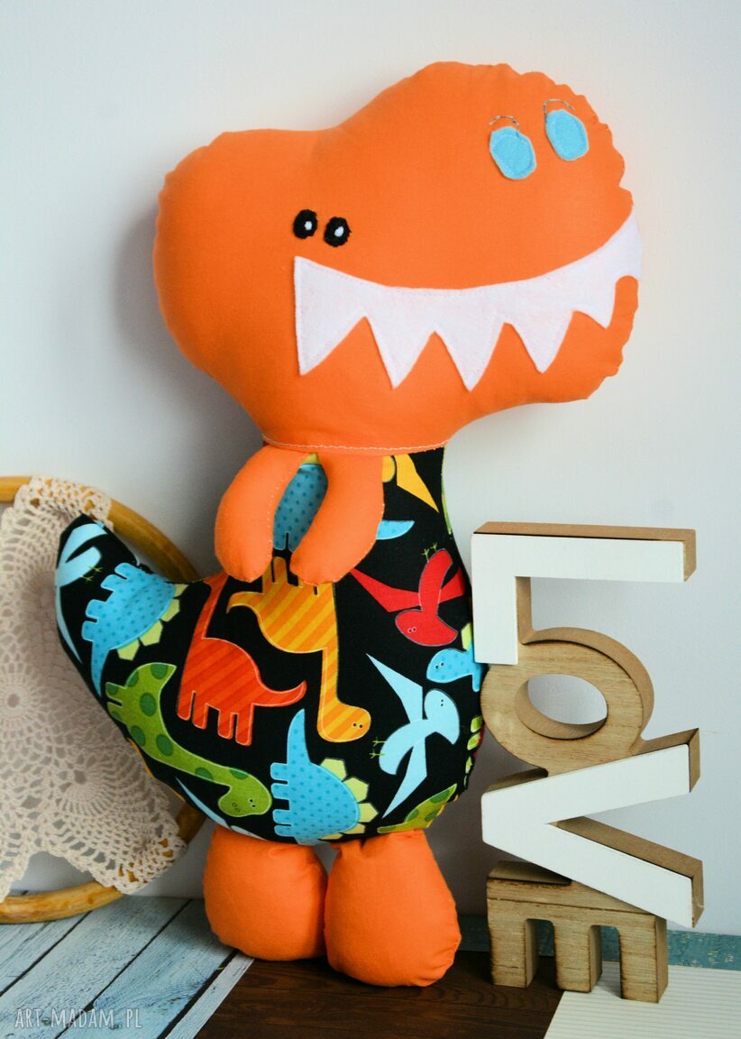 Sympatyczny dinozaur Romek - 42 cm