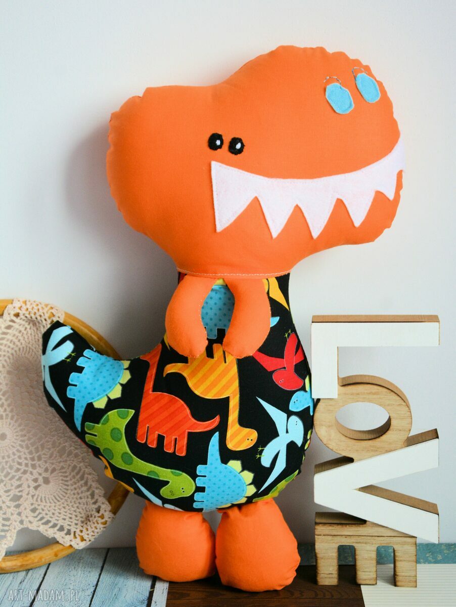 Sympatyczny dinozaur Romek - 42 cm
