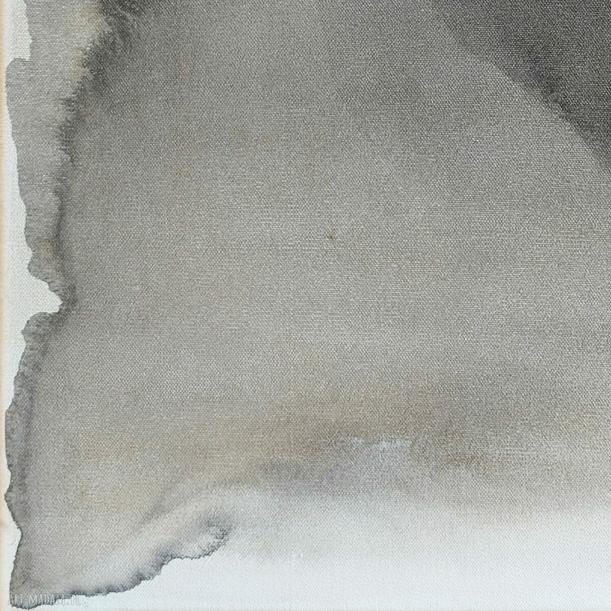 Obraz Synergia 5 - abstrakcja w sepii 80 x 60 cm oprawiona w naturalny dąb