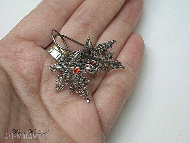 kolczyki: Syrop klonowy kolczyki Hand Made