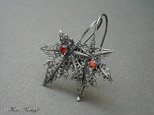 kolczyki: Syrop klonowy kolczyki Hand Made