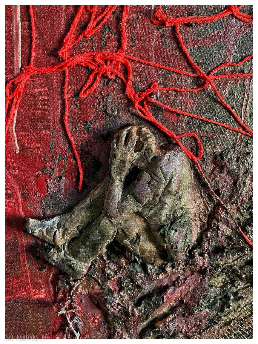 Struktury - Syzyf (Structures - Sisyphus) - obraz strukturalny 60x80 cm