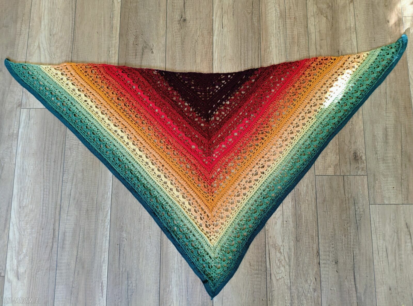 chustki i apaszki: Chusta jesienna Magnolia HandMade