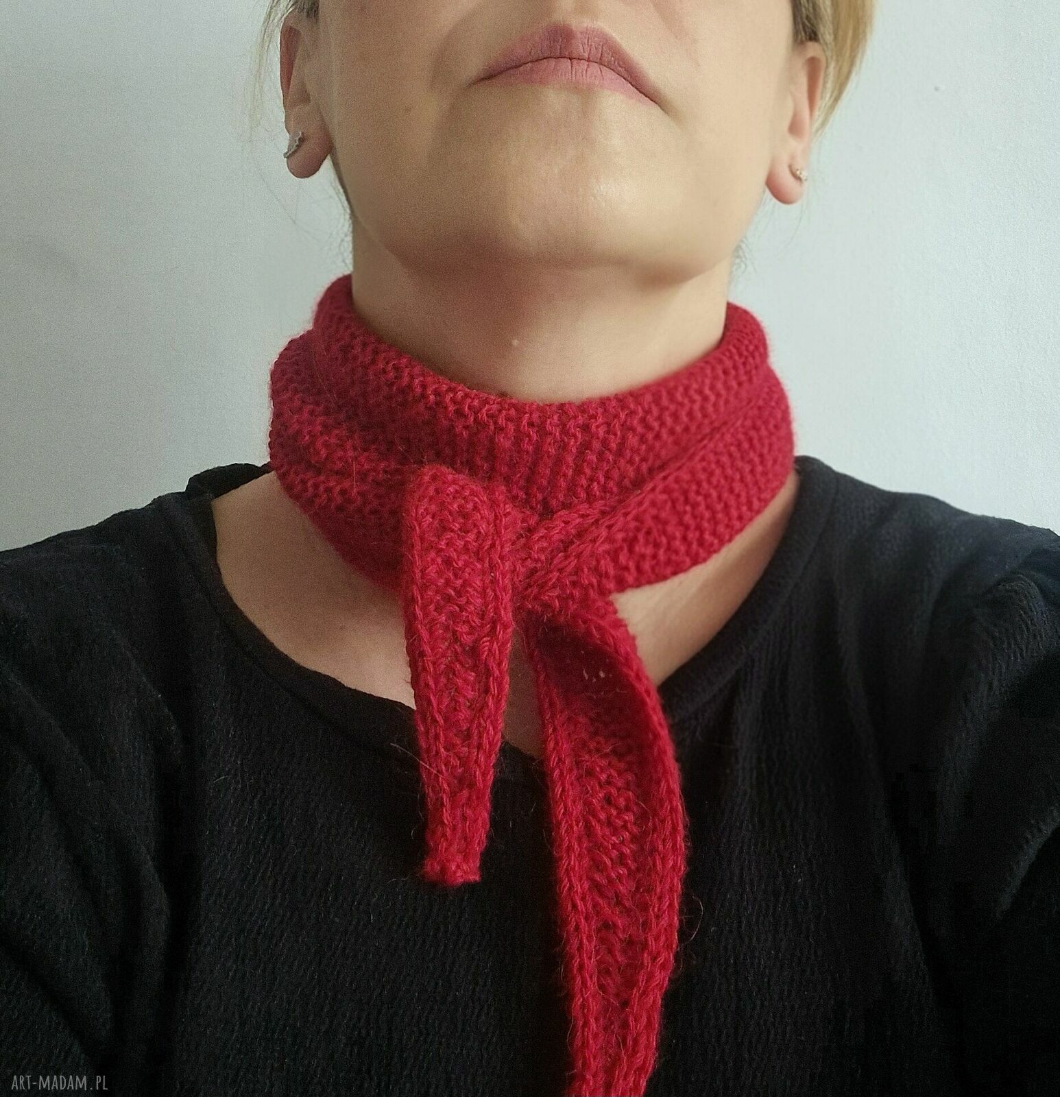Szaliczek Sophie Scarf - 100% alpaka, ręcznie dziergany