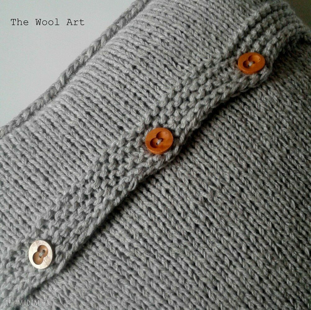 poduszki: dziergana poszewka handmade