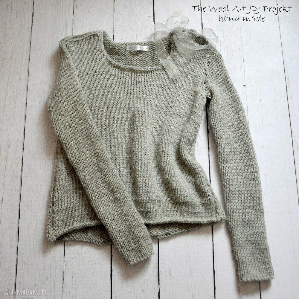 swetry: szary sweterek HandMade