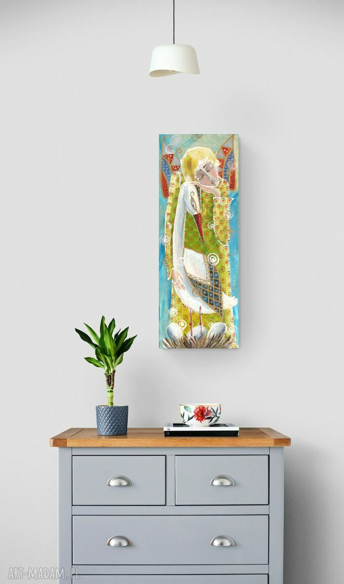 Szczęście czekania - obraz giclee na płótnie Canvas
