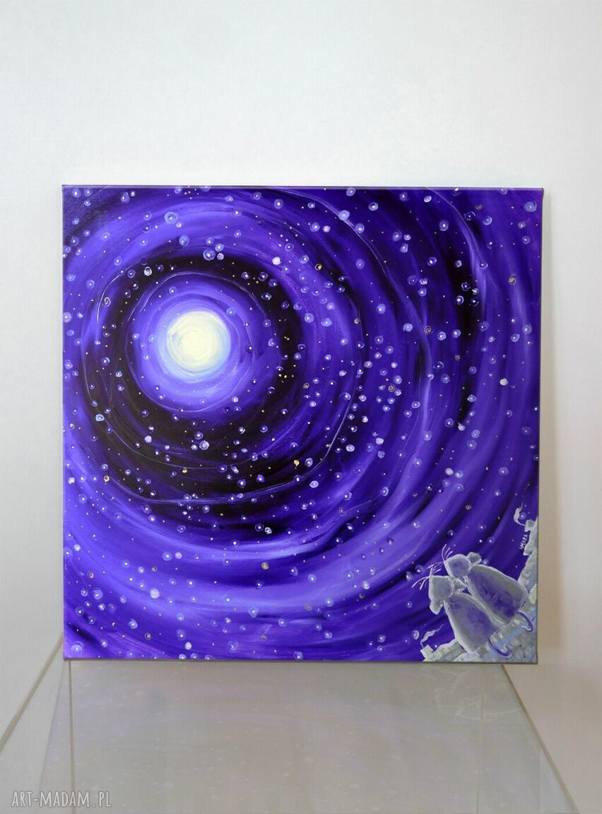 Szczęście gwiazd - obraz giclee z kotami
