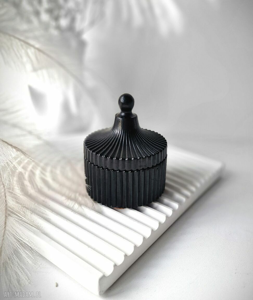 Szkatułka na biżuterię Black (handmade)