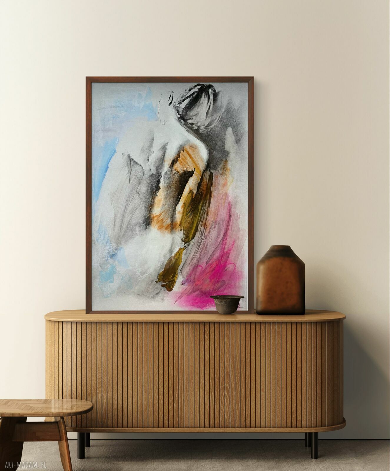 Szkic Kobiety 100x70 cm - duży obraz kobieta, grafika autorska