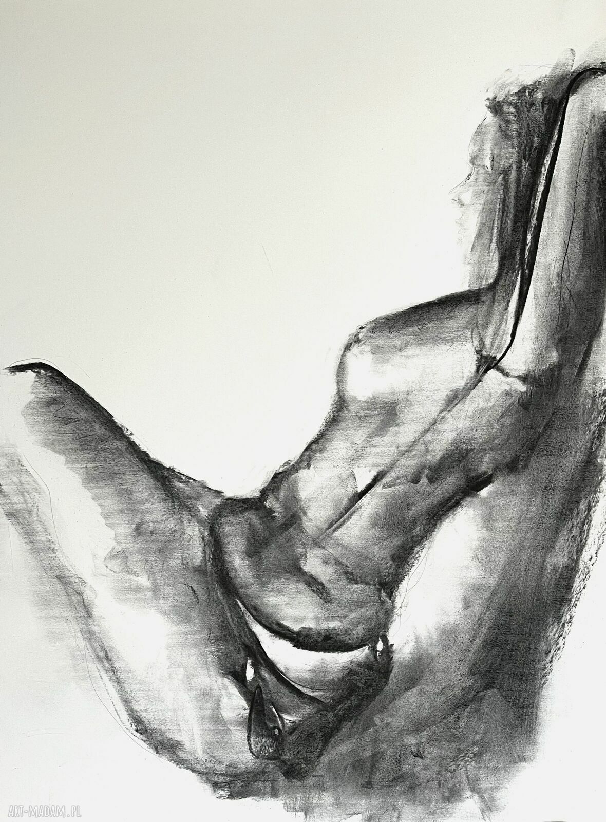 Szkic Kobiety - grafika kobieca 50x70 do sypialni i nad łóżko