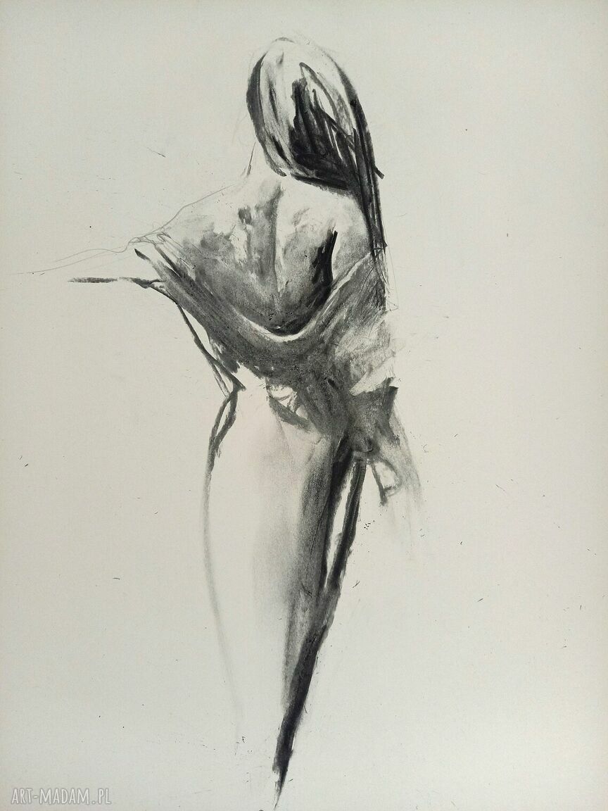 Autorski plakat fine art - Szkic Kobiety 50x70