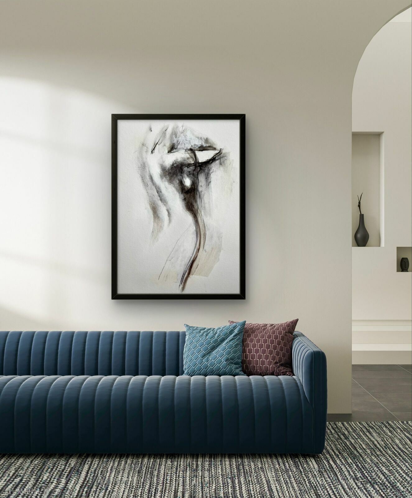Szkic Kobiety 30x42 - autorska grafika kobieca Louka