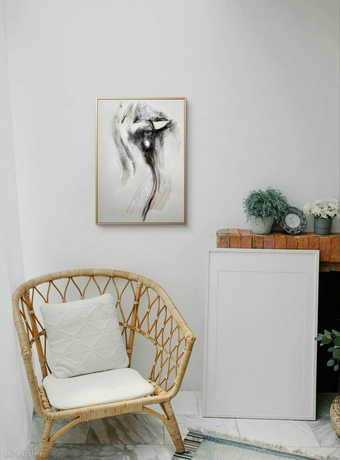 Szkic Kobiety 30x42 - autorska grafika kobieca Louka