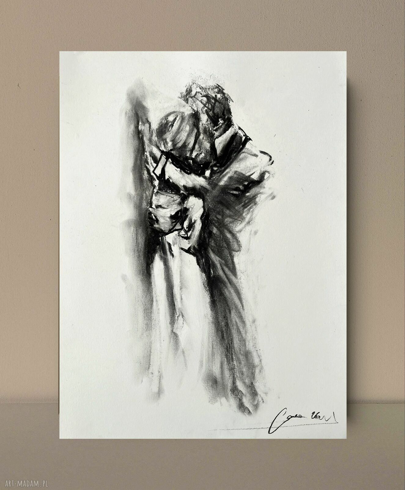 Szkic Pary 35x46 cm - obraz nad łóżko