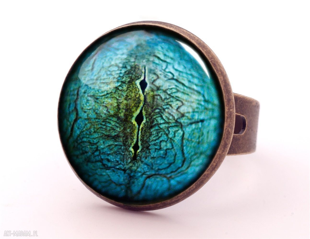 kolczyki: Oczy jaszczura Kolczyki wkręty hand made