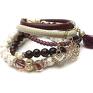 handmade bransoletki howlity ivory and maroon vol. 3 /06 03 18/