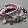 bransoletki jadeity pink and grey vol. 11 /14 10 16/