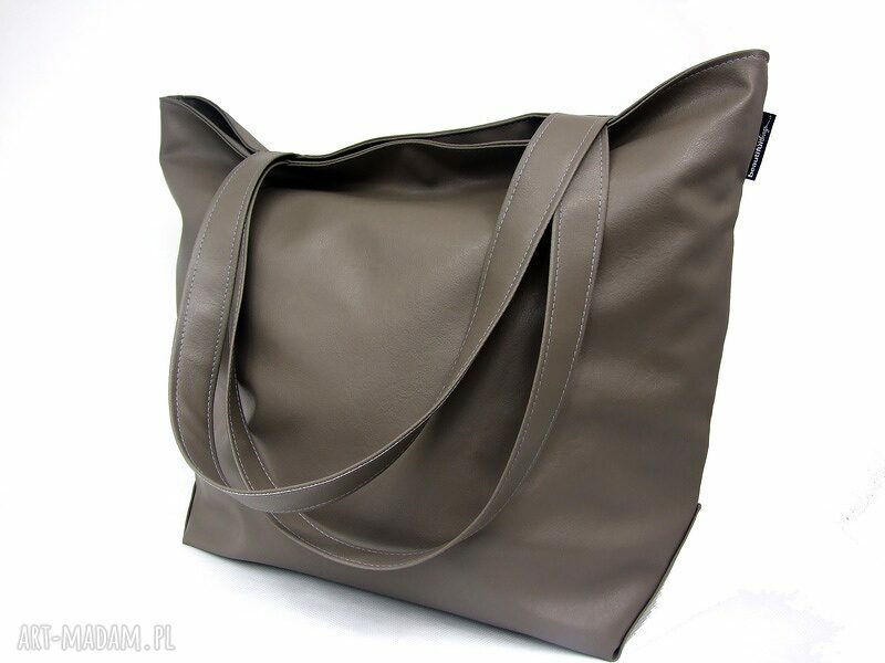Torba XL szara PERSONALIZACJA HandMade