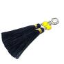 handmade kolczyki alloys collection boho /navy and yellow/