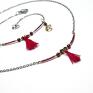 srebrne naszyjniki choker alloys collection - boho/carmine/