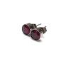 handmade kolczyki alloys collection /cyrkonie ruby/