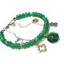 unikatowe bransoletki stal alloys collection /emerald