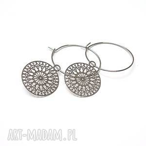 alloys collection silver rosette - kolczyki ki ka pracownia