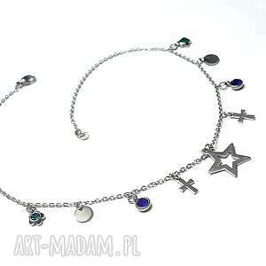 choker - alloys collection - line blue star