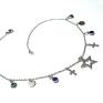 ręczne wykonanie naszyjniki choker alloys collection line blue star