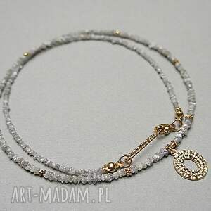 diamenty light grey choker - naszyjnik - szlachetna kolekcja