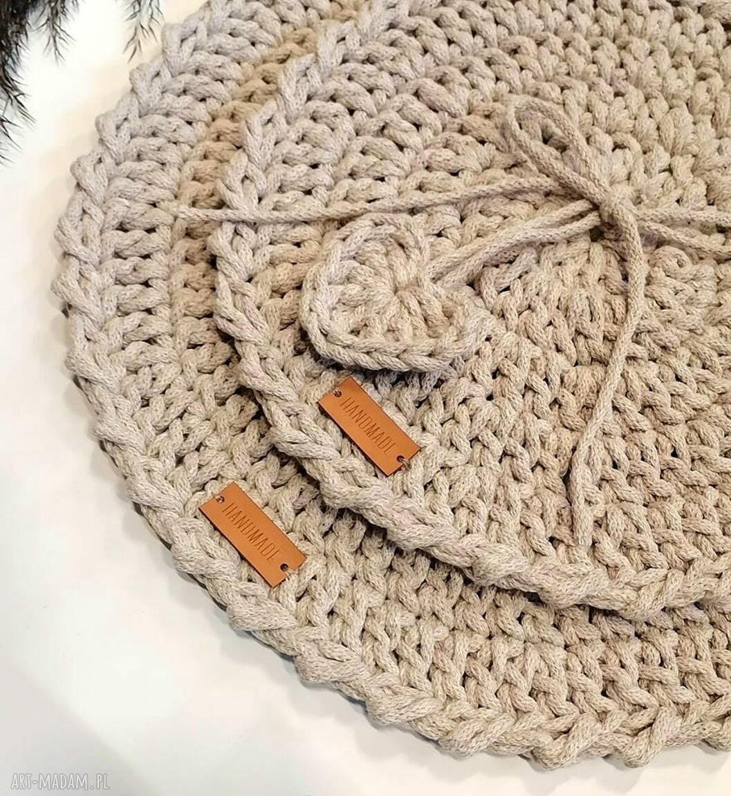 podkładki: komplet 2 podkładki hand made