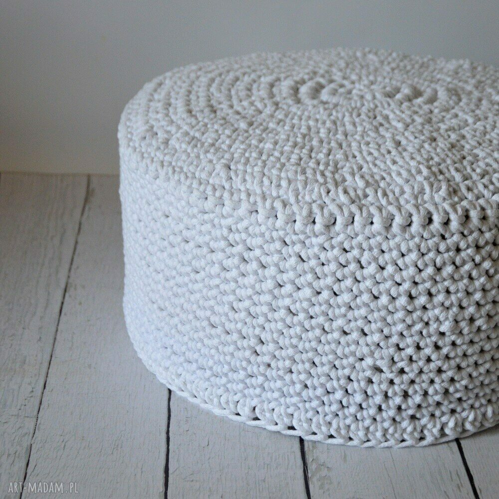 dom: pokrowiec na puf zamówienie handmade