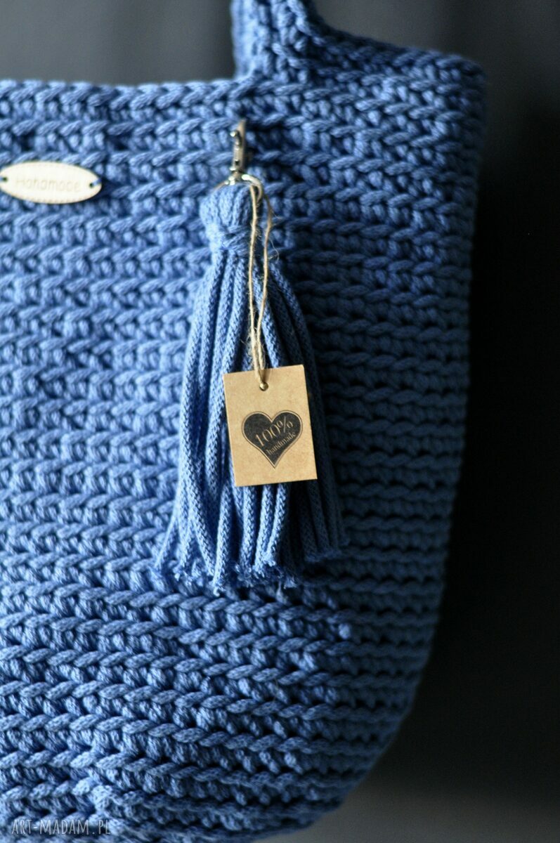 na ramię: sznurkowa torebka Handmade