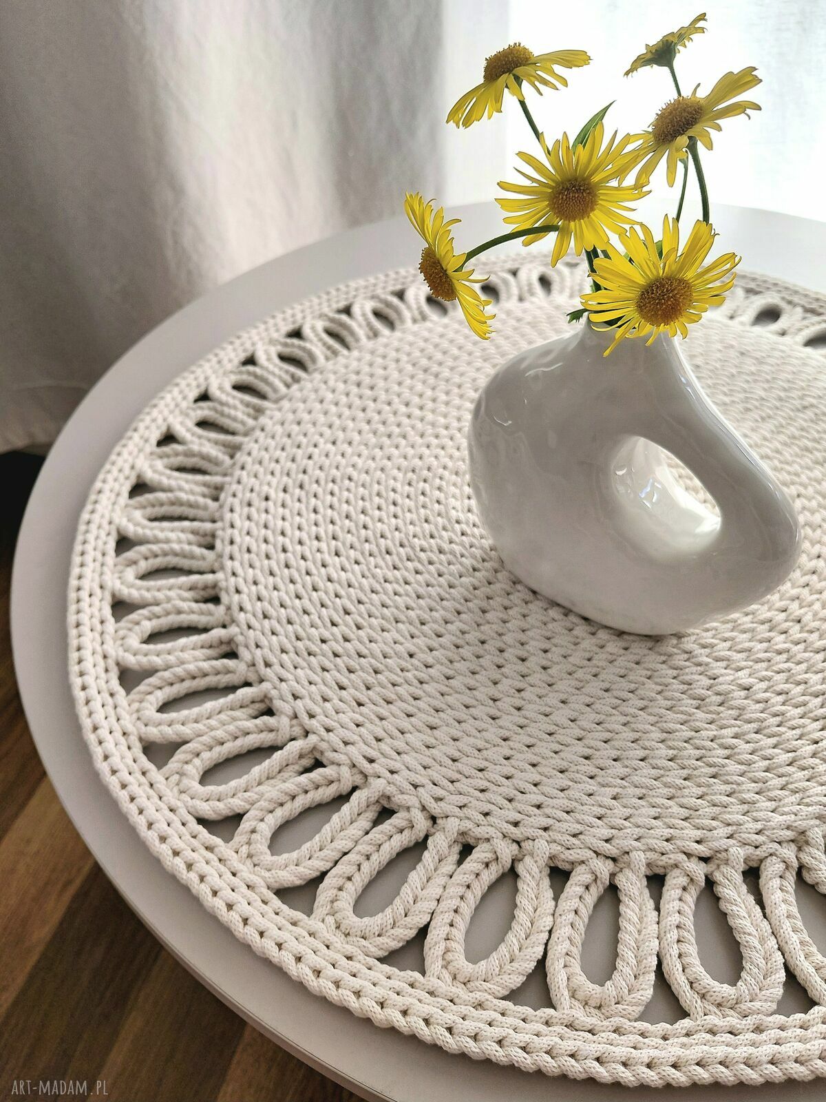 Sznurkowa podkładka o średnicy 55 cm