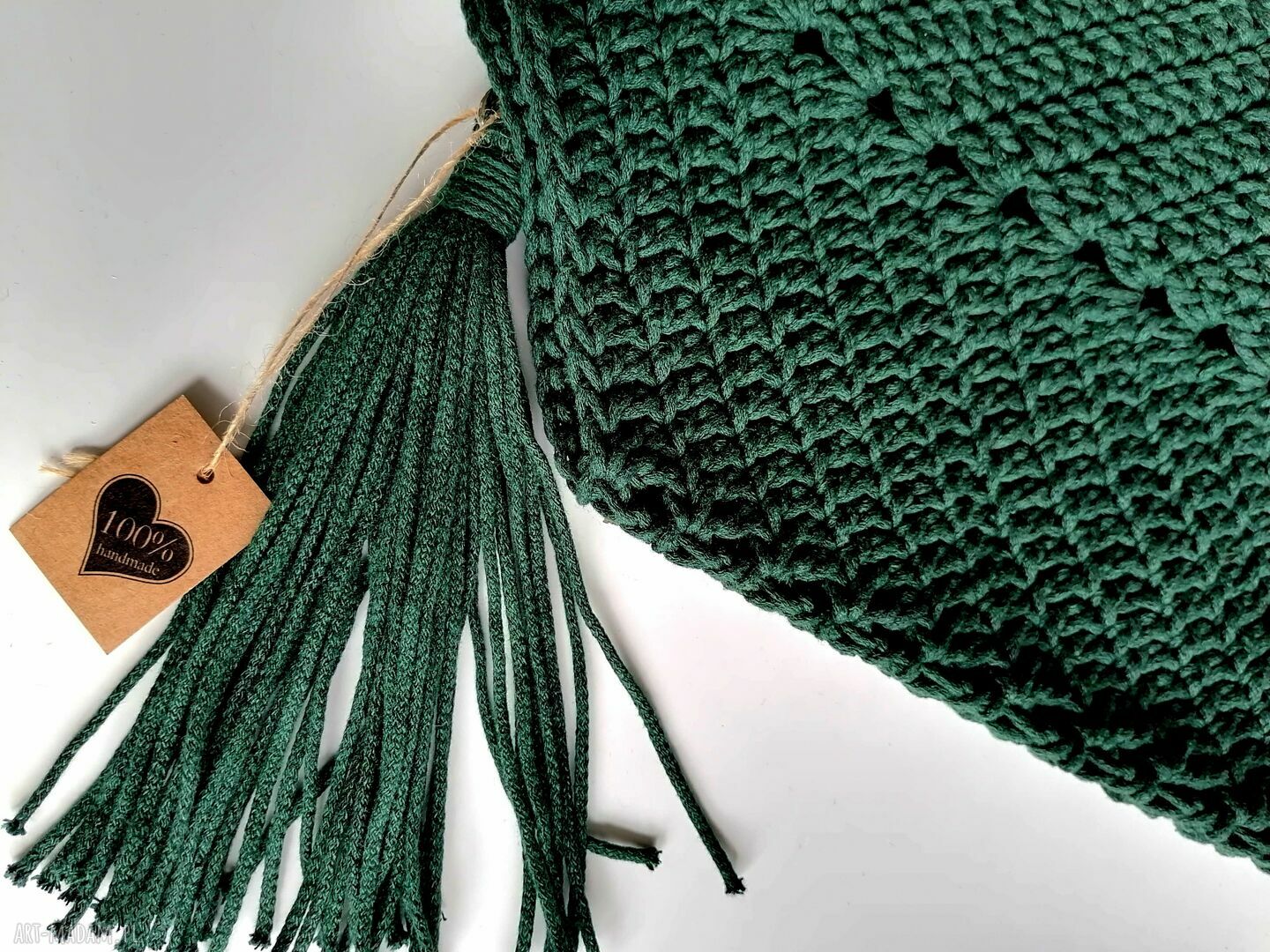 na ramię: sznurkowa torba hand made