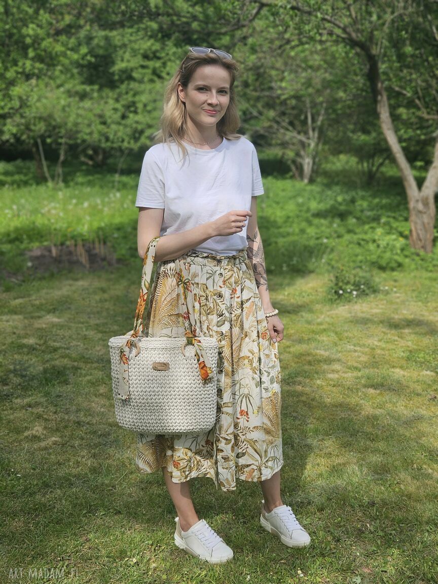 torebki: Sznurkowa torba szoperka Ręcznie zrobione