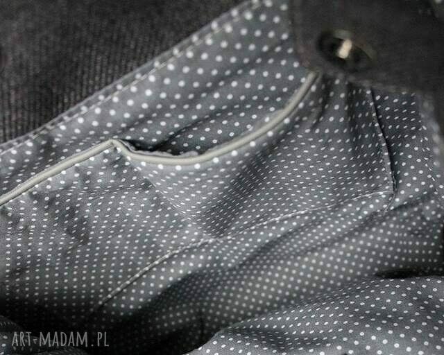 Szara szoperka na ramię - pojemna i elegancka