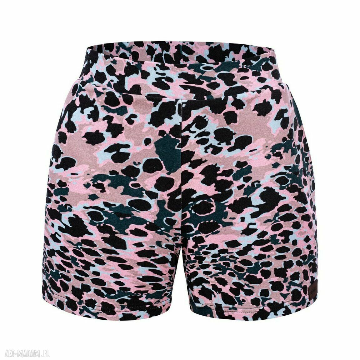 Szorty dresowe spodenki szaro różowa pantera kolorowe sportowe